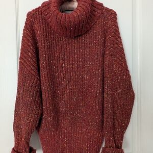 Cozy Red Turtleneck Sweater
